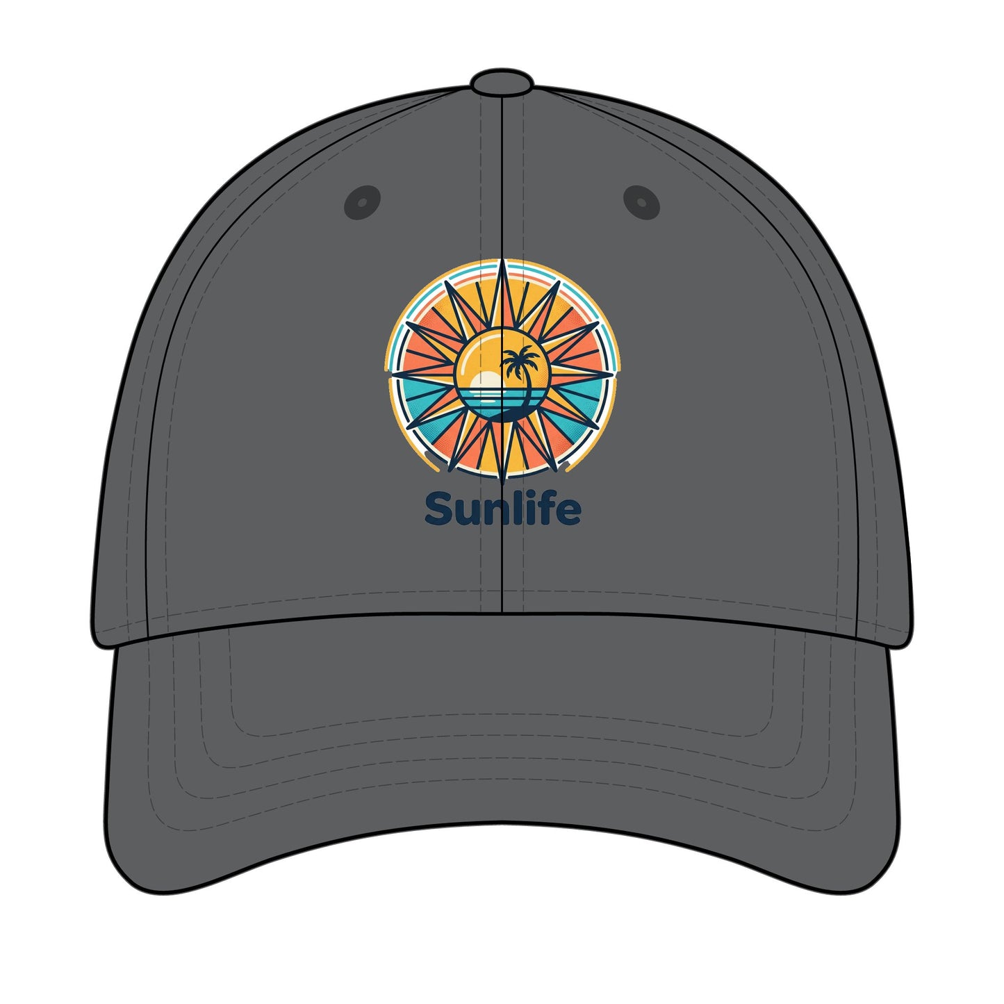 Casquette Baseball Brodée — Logo Coucher de Soleil | Sunlife