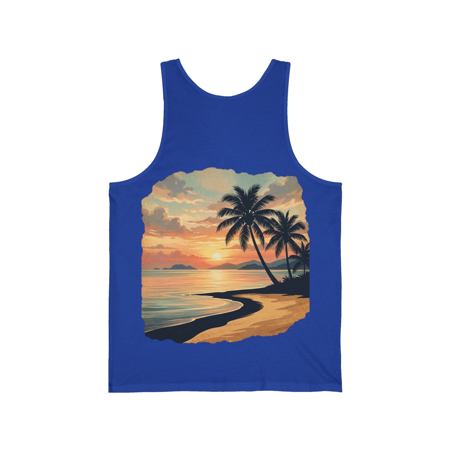 Débardeur Plage Femme — Imprimé Tropical Palmiers | Sunlife