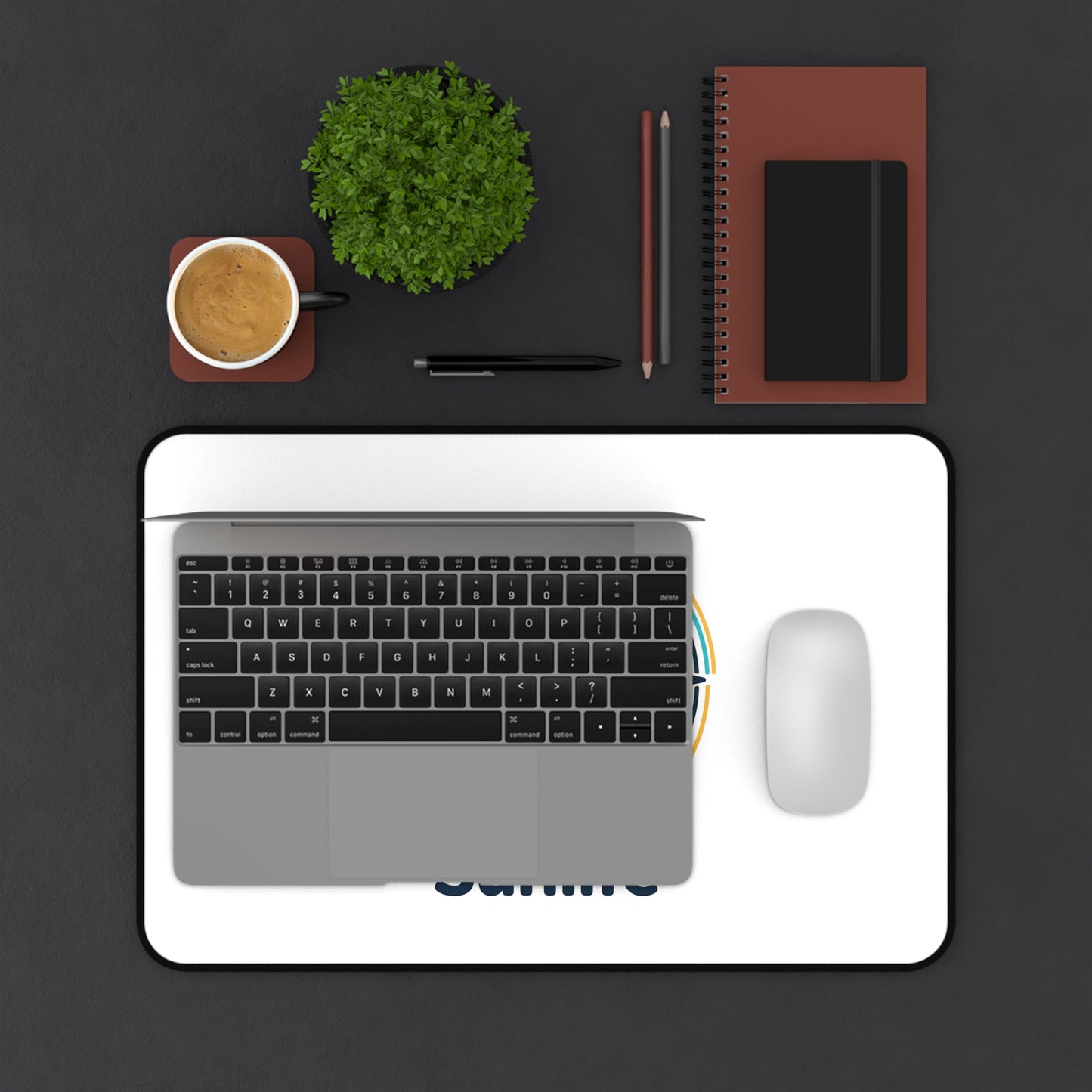 Tapis de Bureau Sunlife — Boussole Plage & Palmiers | Mouse Pad Tropical