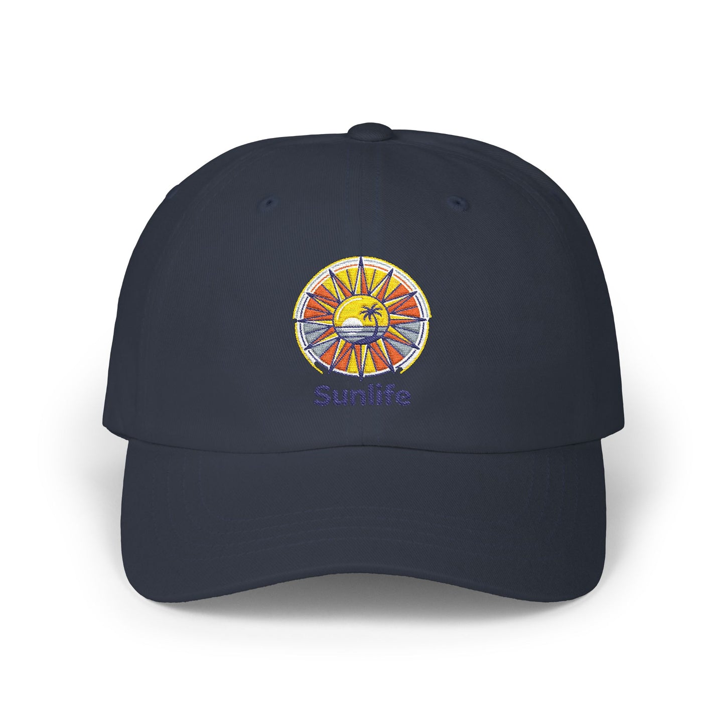 Casquette Dad Cap Brodée — Lever de Soleil Rétro | Sunlife