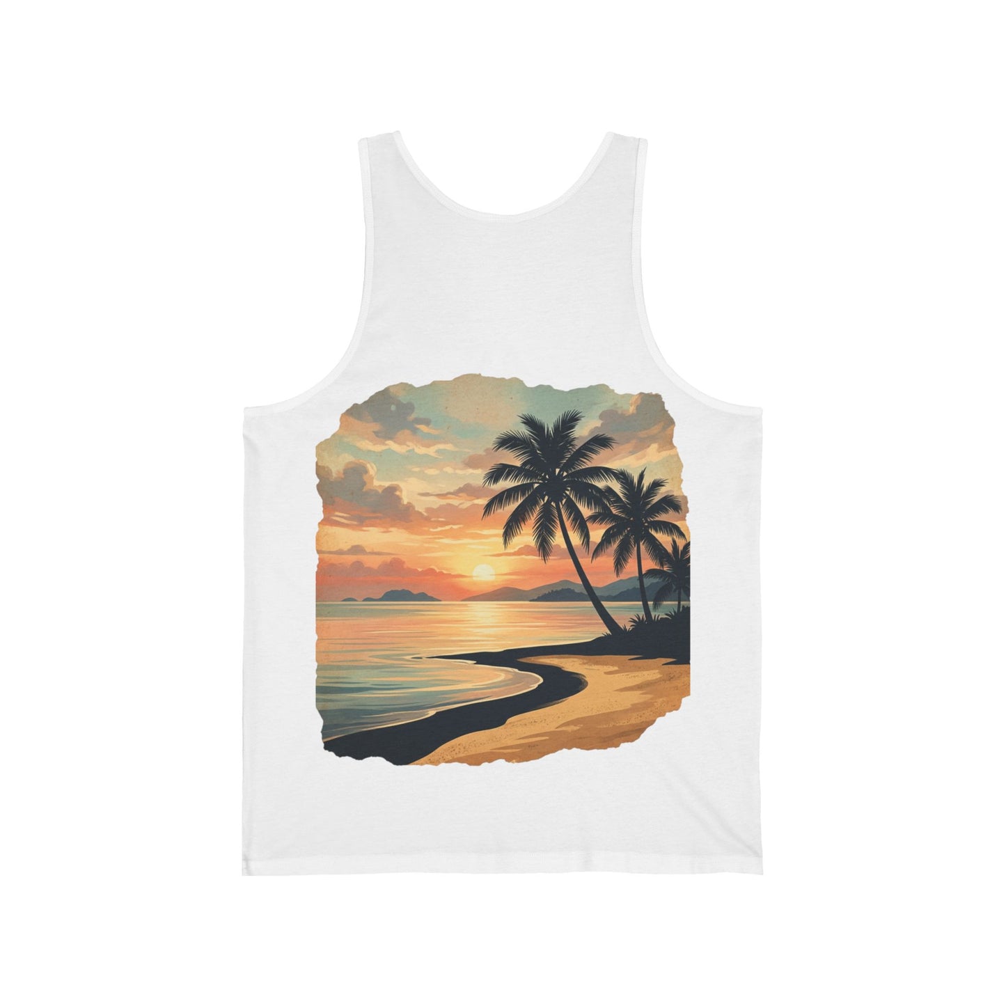 Débardeur Plage Femme — Imprimé Tropical Palmiers | Sunlife