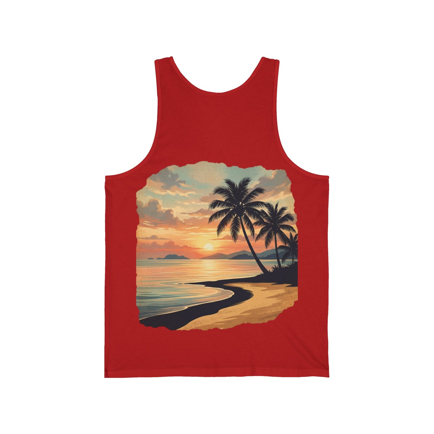 Débardeur Plage Femme — Imprimé Tropical Palmiers | Sunlife