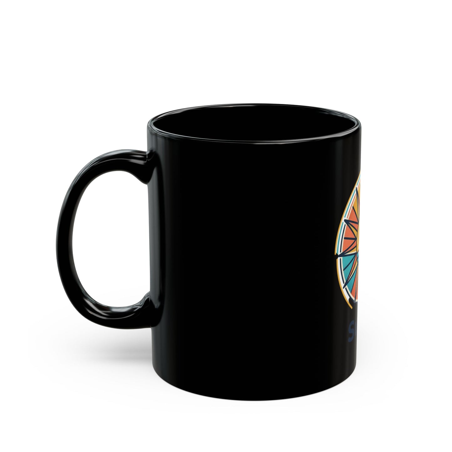Mug Céramique Noir Sunlife — Design Exclusif |350 ml