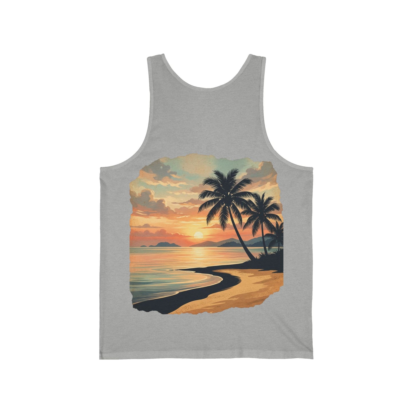 Débardeur Plage Femme — Imprimé Tropical Palmiers | Sunlife