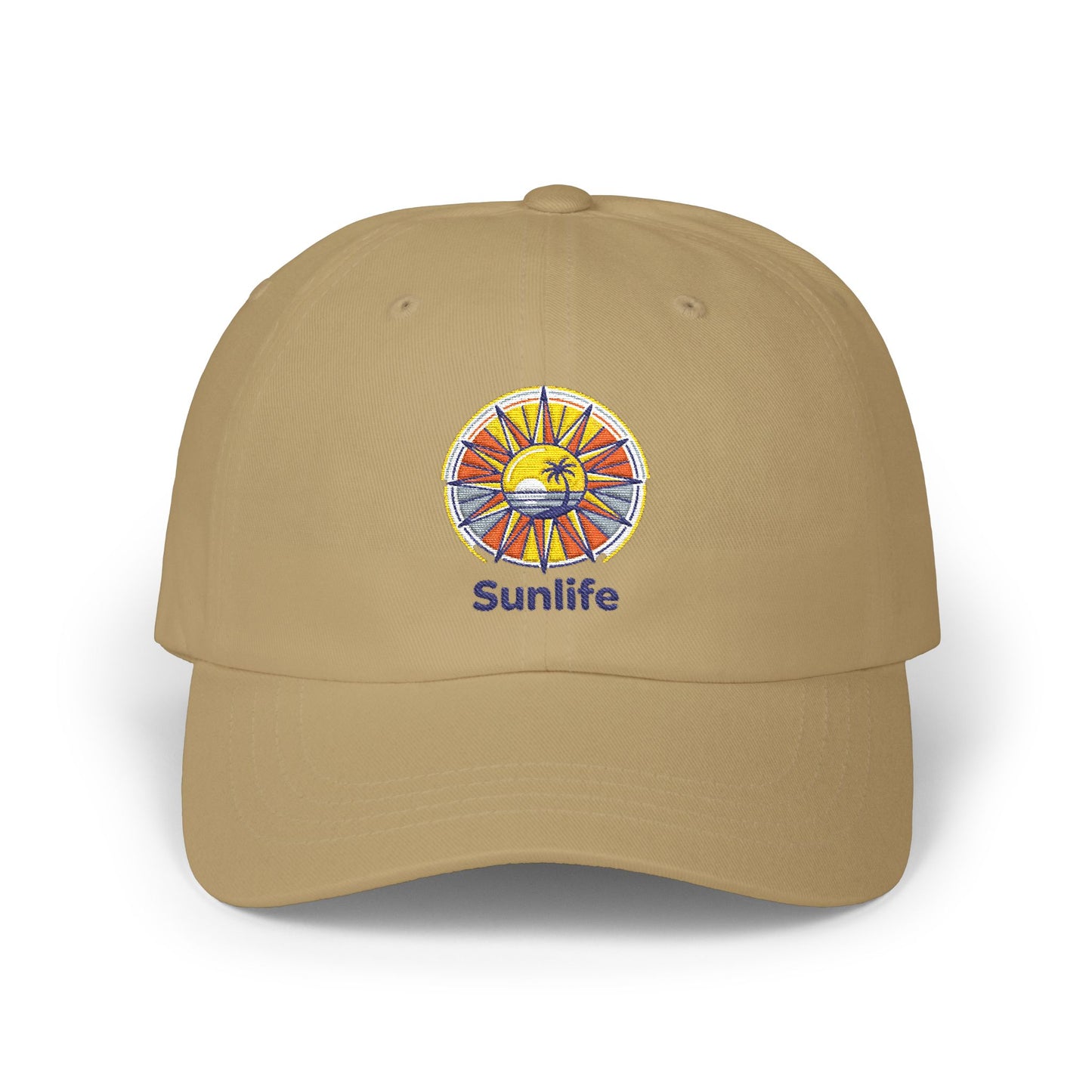 Casquette Dad Cap Brodée — Lever de Soleil Rétro | Sunlife