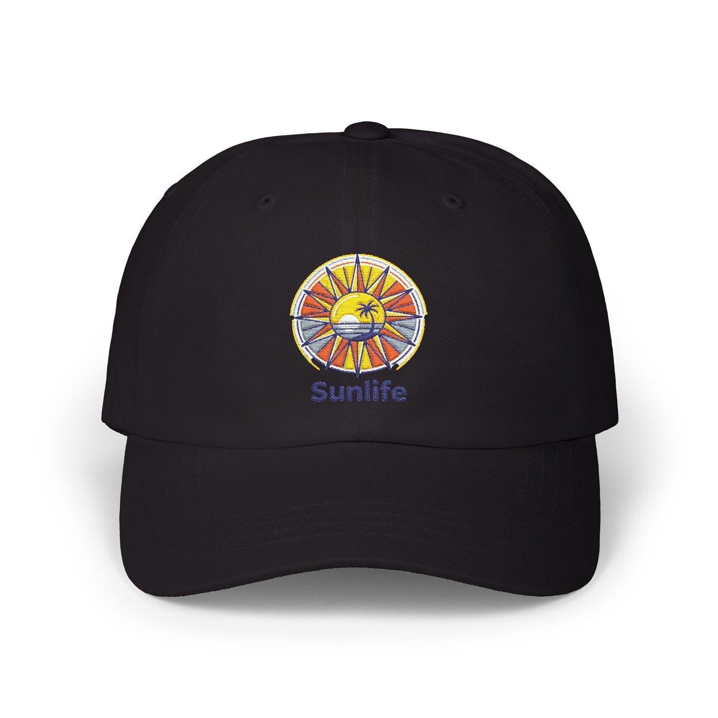 Casquette Dad Cap Brodée — Lever de Soleil Rétro | Sunlife