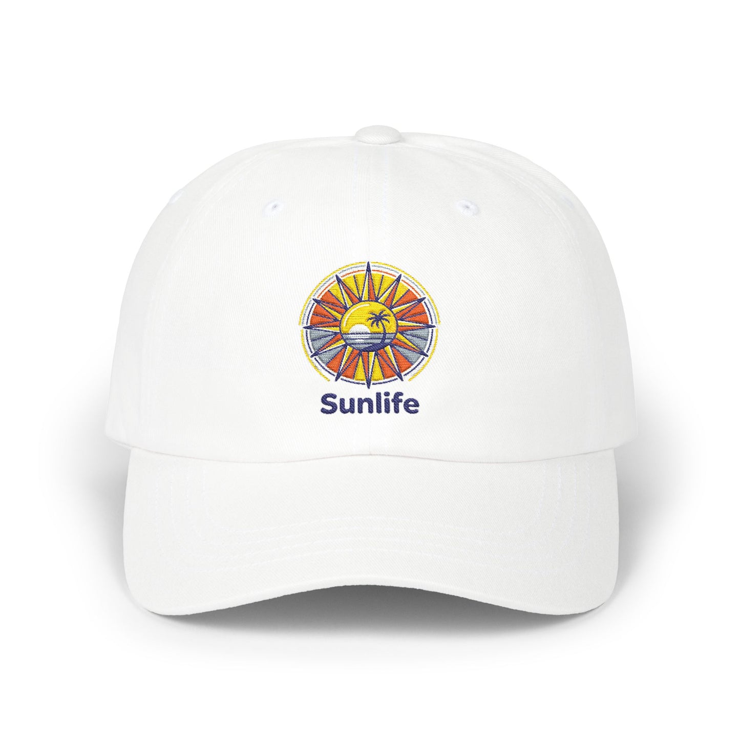 Casquette Dad Cap Brodée — Lever de Soleil Rétro | Sunlife