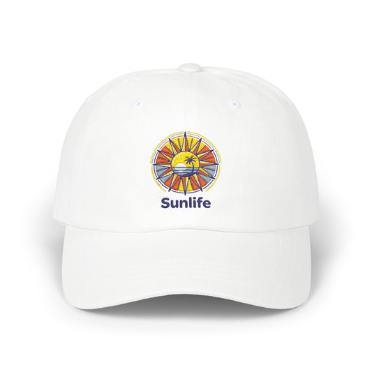 Casquette Dad Cap Brodée — Lever de Soleil Rétro | Sunlife