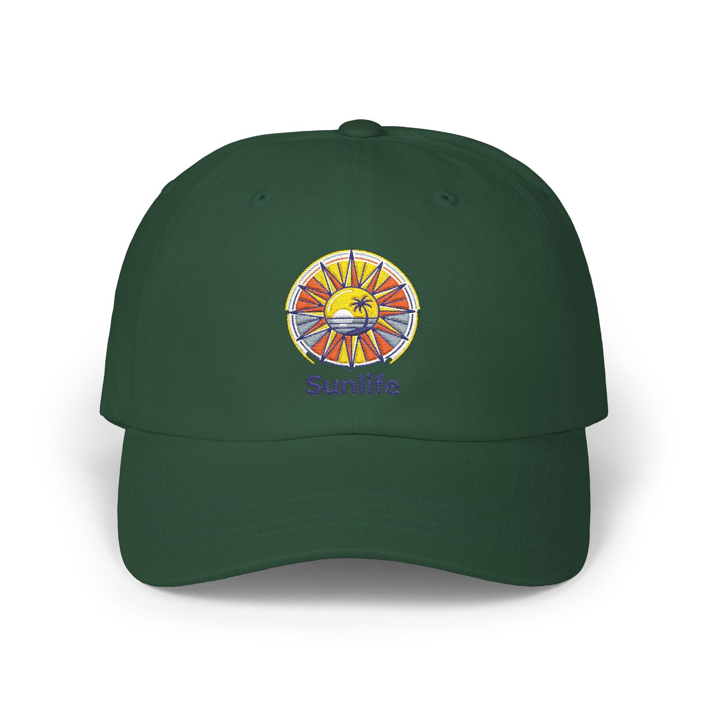 Casquette Dad Cap Brodée — Lever de Soleil Rétro | Sunlife