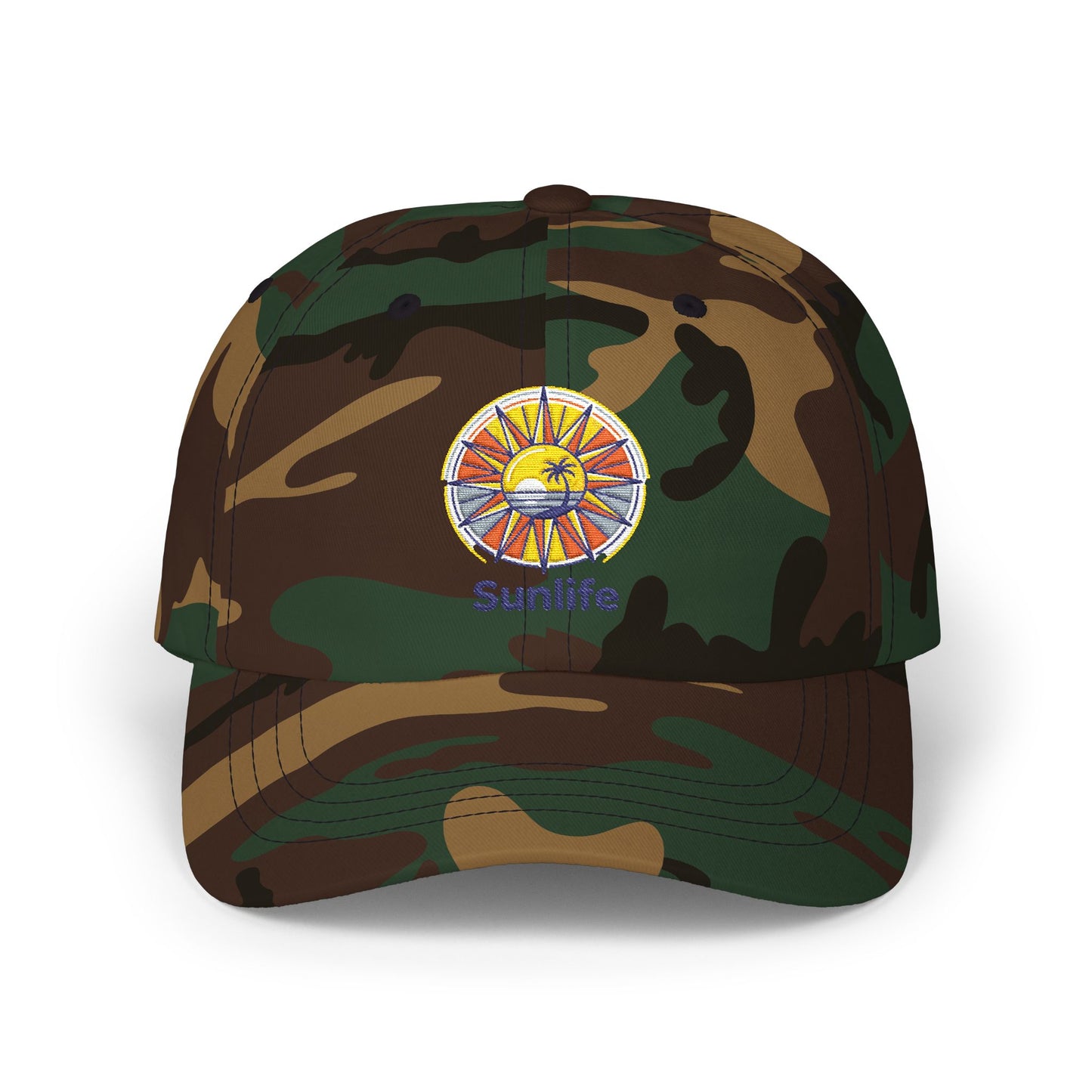 Casquette Dad Cap Brodée — Lever de Soleil Rétro | Sunlife