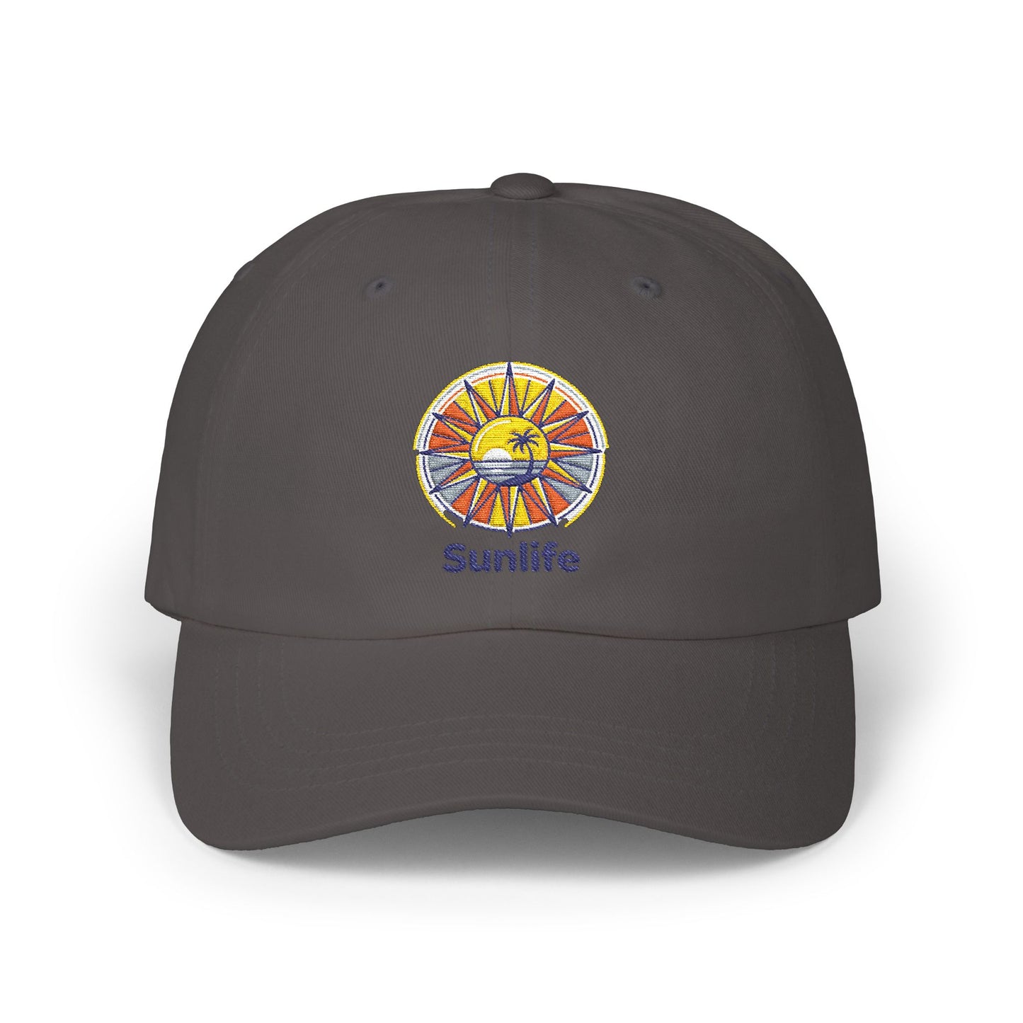 Casquette Dad Cap Brodée — Lever de Soleil Rétro | Sunlife