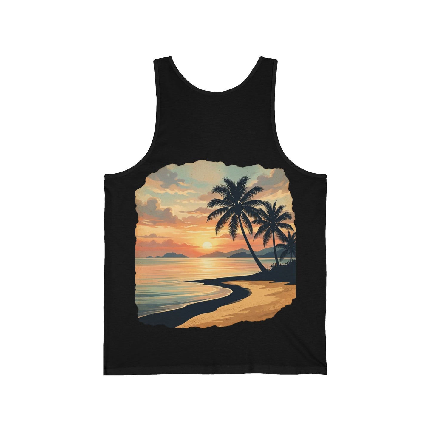 Débardeur Plage Femme — Imprimé Tropical Palmiers | Sunlife