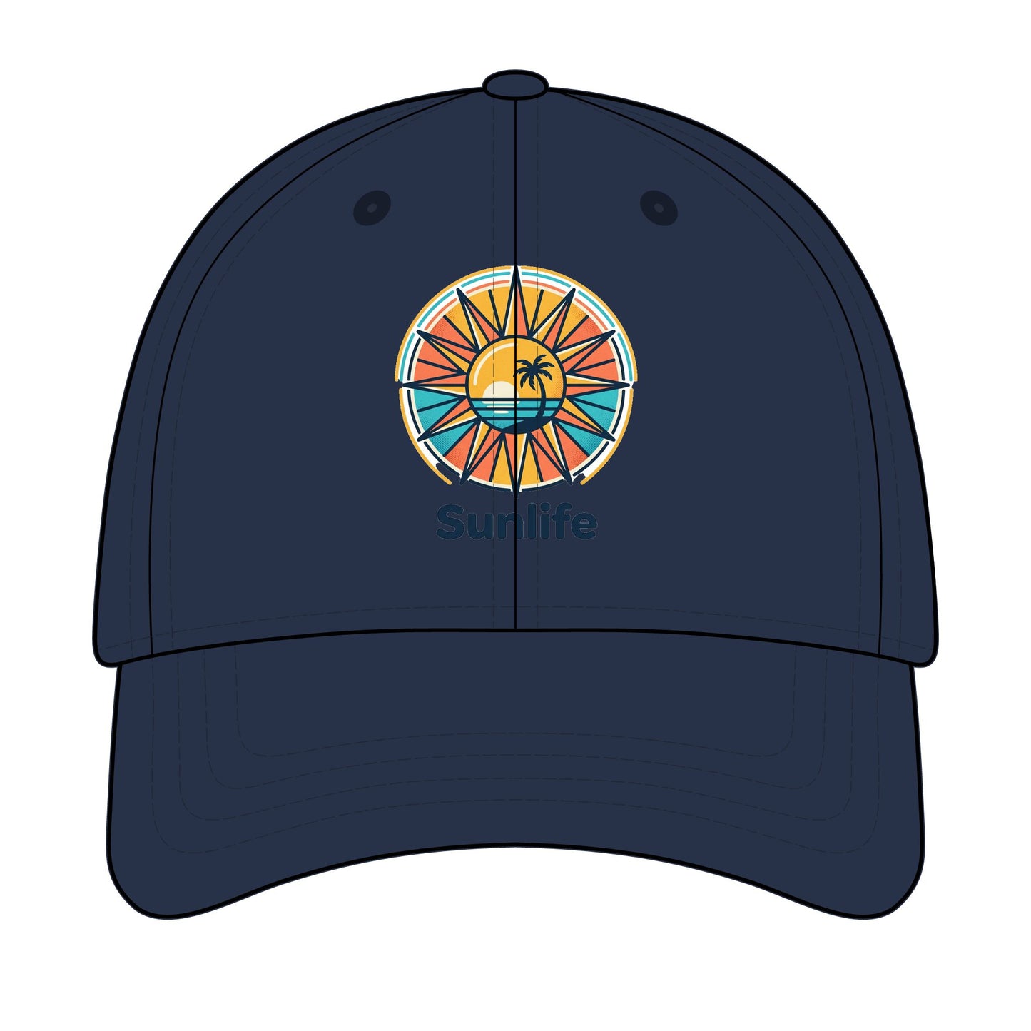 Casquette Baseball Brodée — Logo Coucher de Soleil | Sunlife