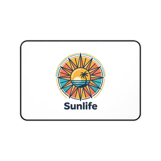 Tapis de Bureau Sunlife — Boussole Plage & Palmiers | Mouse Pad Tropical