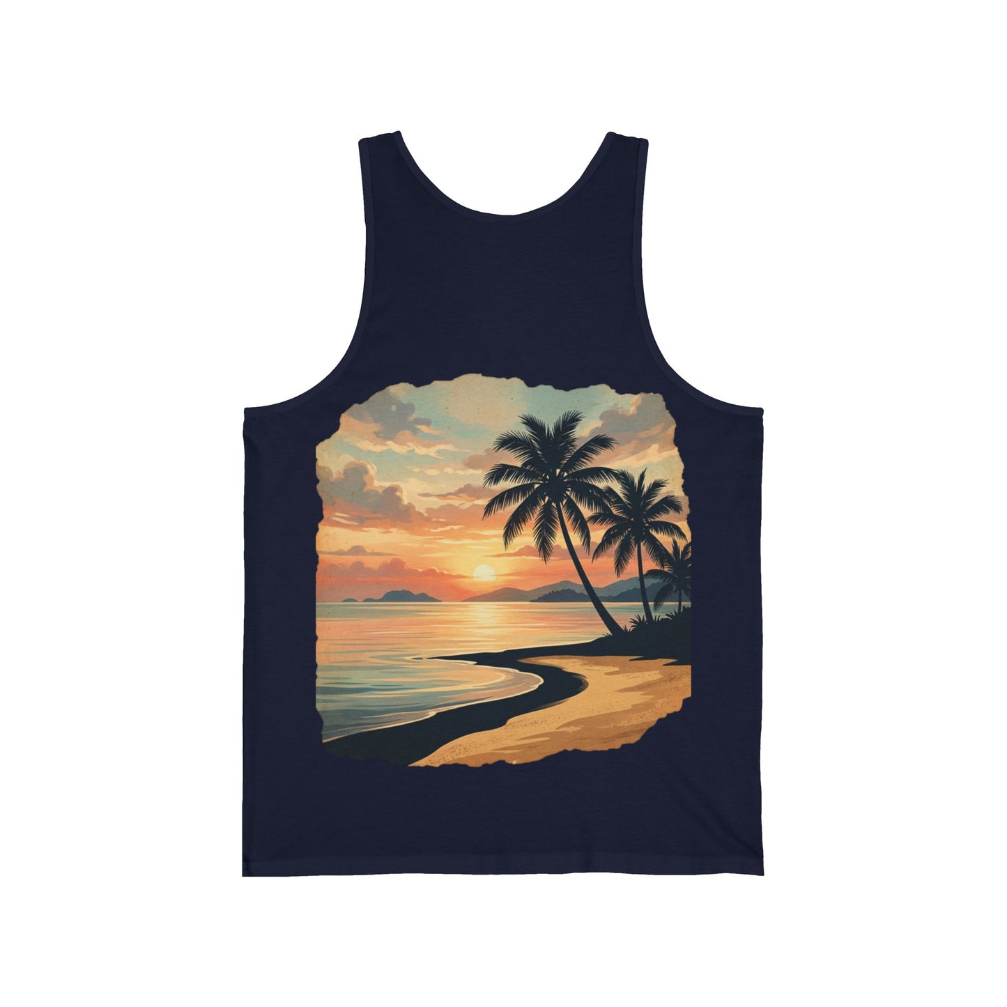 Débardeur Plage Femme — Imprimé Tropical Palmiers | Sunlife