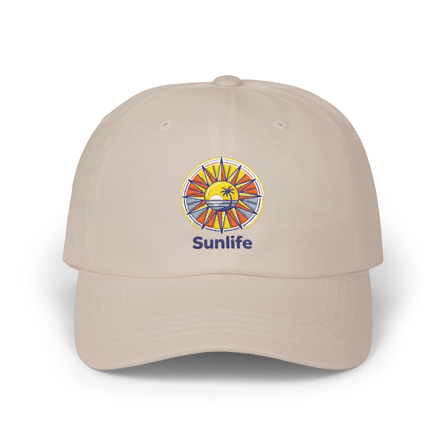 Casquette Dad Cap Brodée — Lever de Soleil Rétro | Sunlife